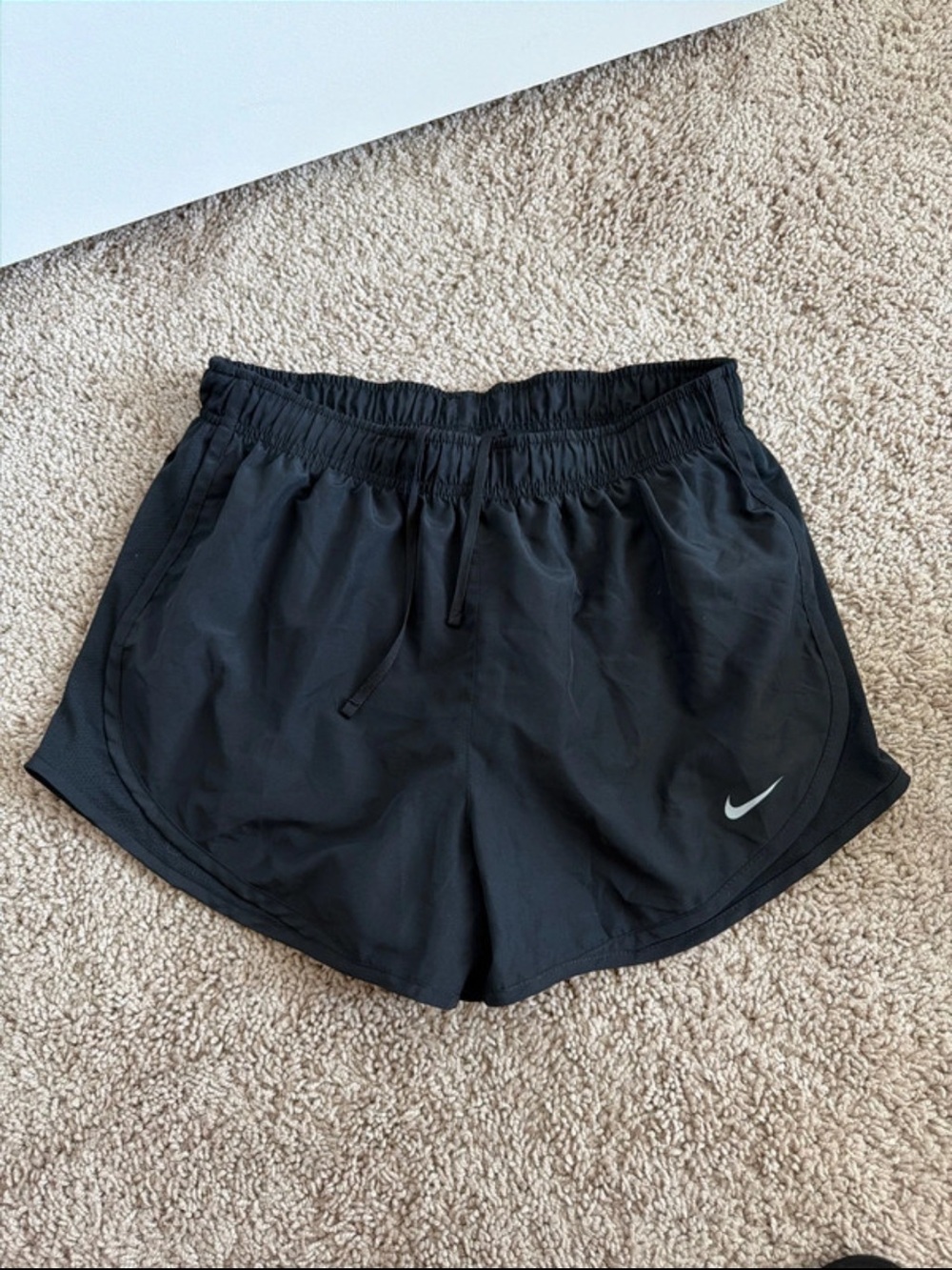 Nike Women's Black Running Shorts with Elastic Waist Medium